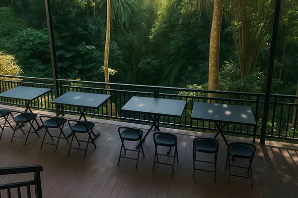 Jungle Hideaway Villas - Chair in Front of Jungle